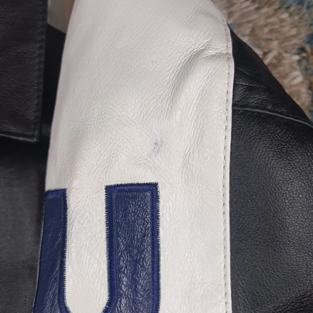 Vintage USA American Flag Leather Jacket - Picture 7 of 12